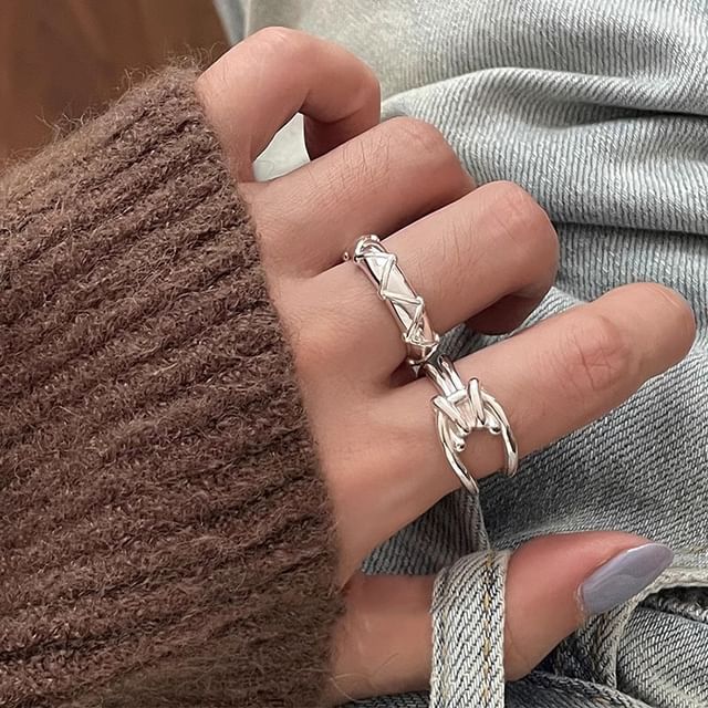 Hansha-Twine Alloy Open Ring Various Designs