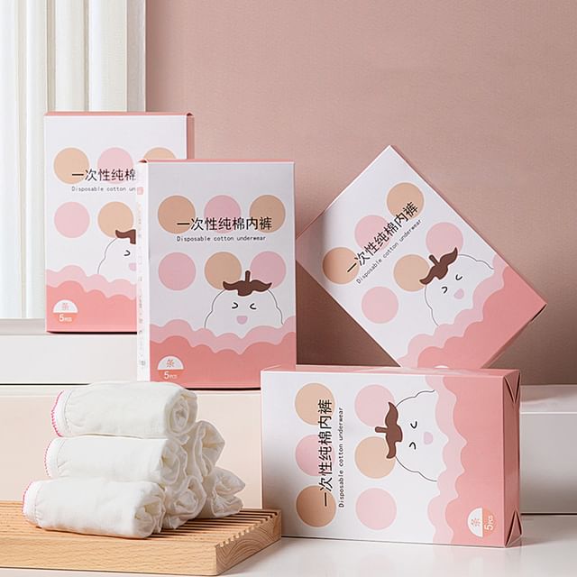 Honeyfluff-Travel Disposable Panties Various Designs Set