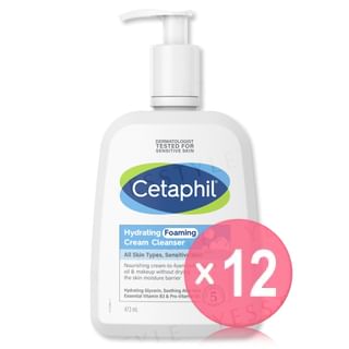 Cetaphil - Hydrating Foaming Cream Cleanser 473ml (x12) (Bulk Box)