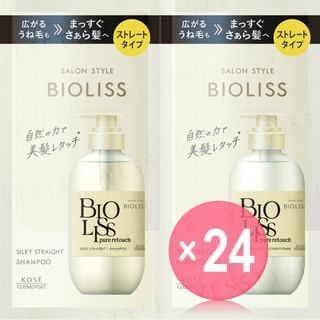 Kose - Bioliss Pure Retouch Sliky Straight Shampoo & Conditioner Trial Set (x24) (Bulk Box)