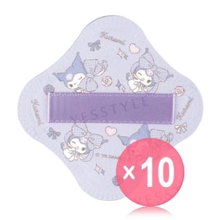 KAI - Sanrio Kuromi Foundation Puff 10pcs Bundle Set