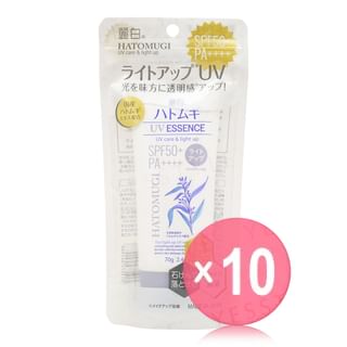 KUMANO COSME - Hatomugi The Light Up UV Essence SPF 50+ PA++++ 10pcs Bundle Set