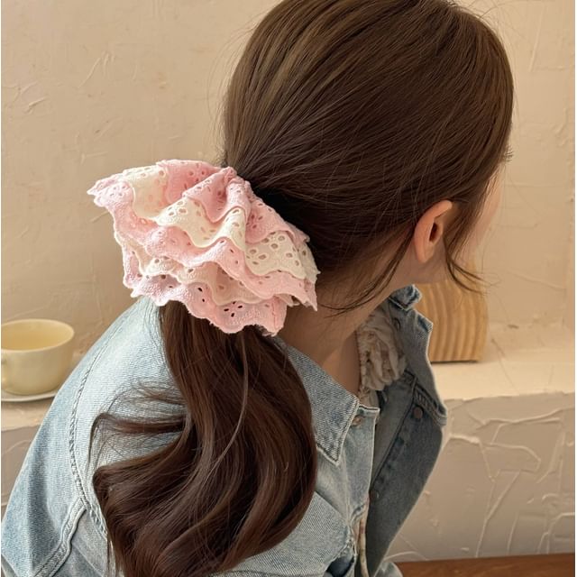 Allyrinta-Tiered Lace Scrunchie