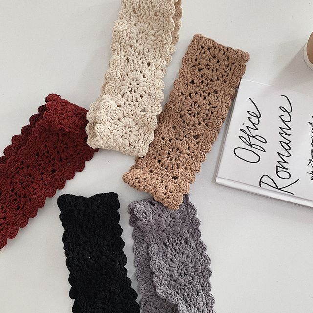 4-4 STUDIO-Crocheted Knit Headband