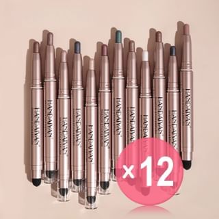 HANDAIYAN - Dual-Ended Pearlescent Eyeshadow Stick - 12 Colors (x12) (Bulk Box)