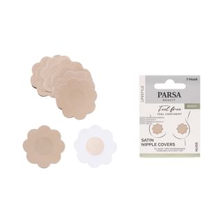 PARSA Beauty - Flower Satin Nipple Covers - Skin-friendly & Opaque