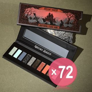 SHELLWE MAKEUP - Ghoul Nocturnal Flame 10 Color Chameleon Eye Shadow Palette (x72) (Bulk Box)