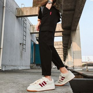 Naideth-Plain Cropped Pants