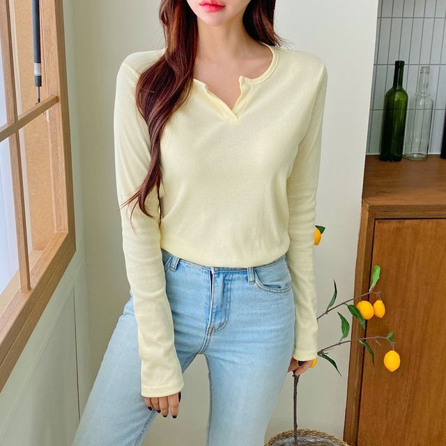 DDM K-Fashion - Buttonless Ribbed 