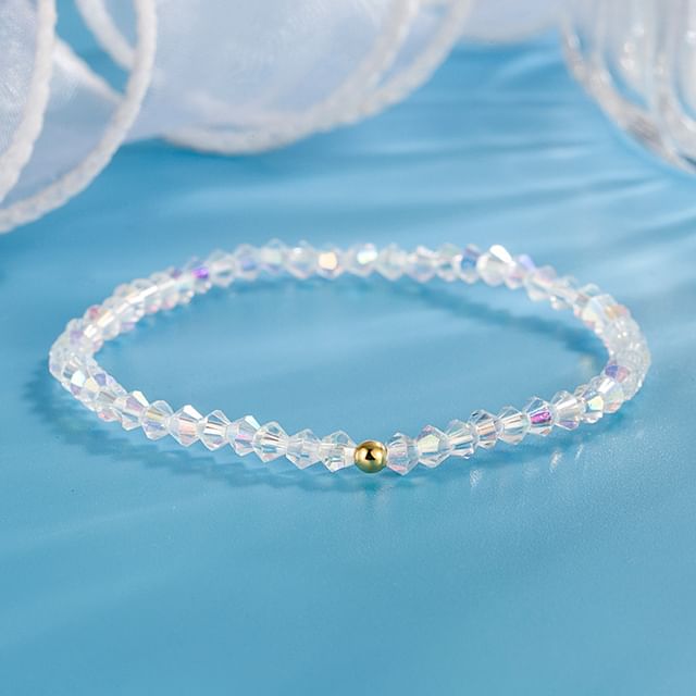 Forainer-Faux Crystal Bracelet