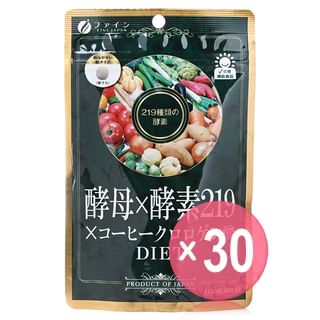 FINE JAPAN - Yeast x Enzyme 219 Diet Tablets (x30) (Bulk Box)