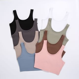 plain cropped tank tops