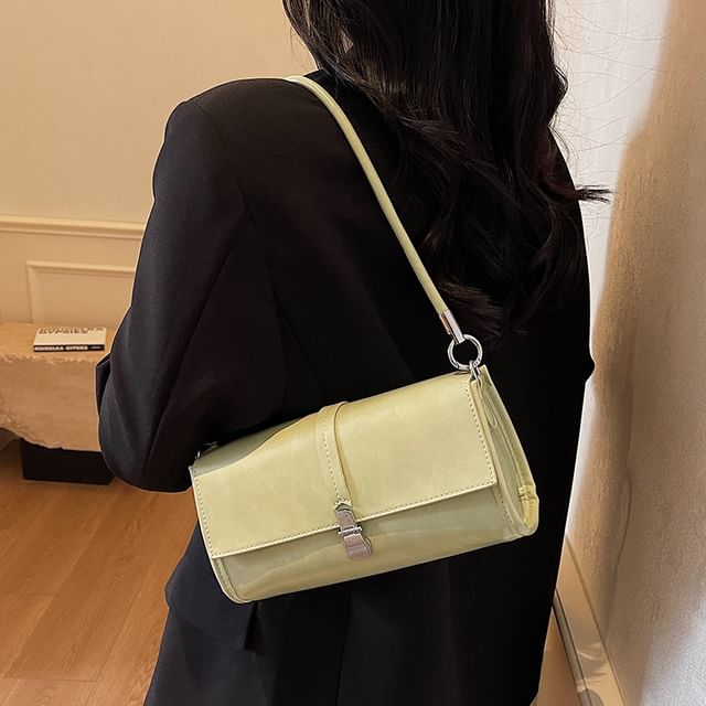 Skyglow-Faux Leather Satchel Bag