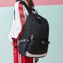 Bag Hub - Color Block Nylon Backpack Bag Hub - Color Block Nylon Backpack