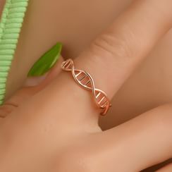 Cheermo - Alloy Double Helix Open Ring Cheermo - Alloy Double Helix Open Ring