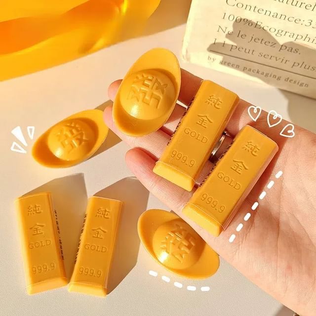 Fenmo-Gold Nugget Eraser Various Designs Set