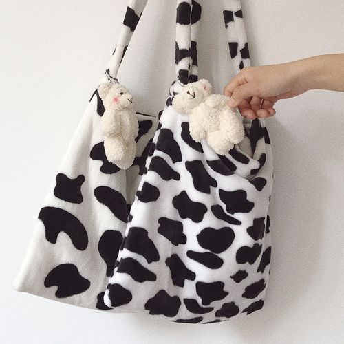 Fuzzy best sale cow bag