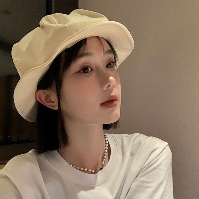 Anavanda-Plain Wide Brim Beret