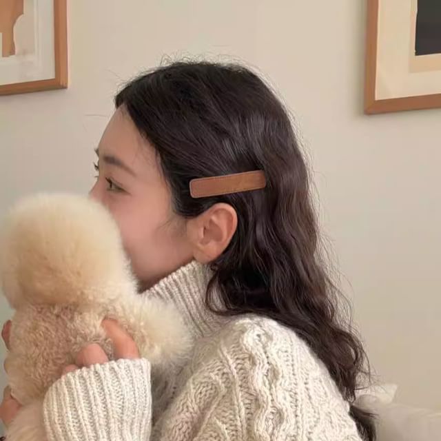 Show Mind-Plain Velvet Hair Clip