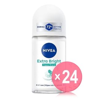 NIVEA - Extra Bright Happy Shave Vitamin C & Aloe Vera Deodorant Roll On (x24) (Bulk Box)