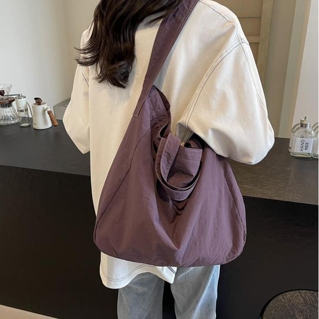 EAVALURE-Plain Fabric Tote Bag