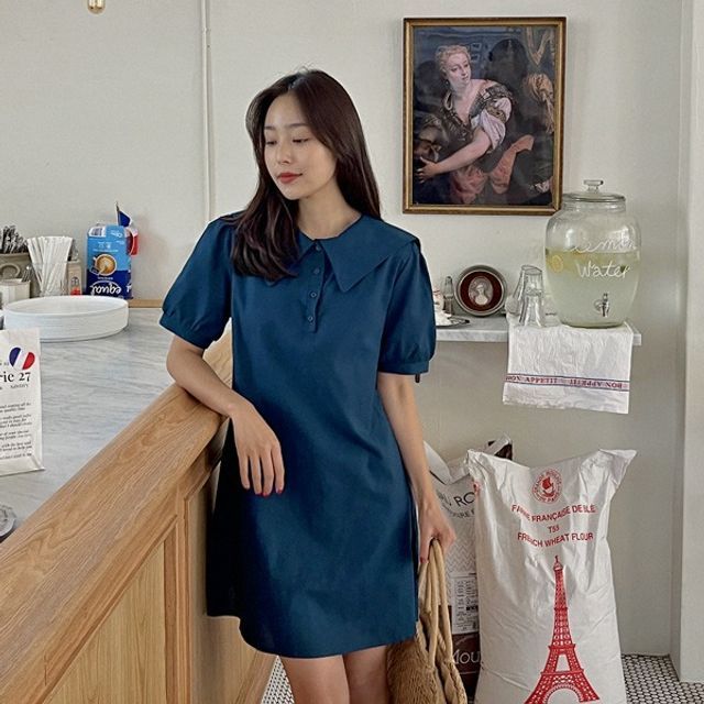HOTPING SailorCollar ALine Minidress YesStyle