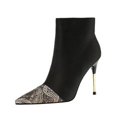Bohemyth - Pointed Stiletto Heel Short Boots Bohemyth - Pointed Stiletto Heel Short Boots