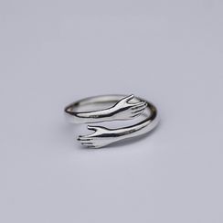 Fireflicka - 925 Sterling Silver Hug Open Ring Fireflicka - 925 Sterling Silver Hug Open Ring