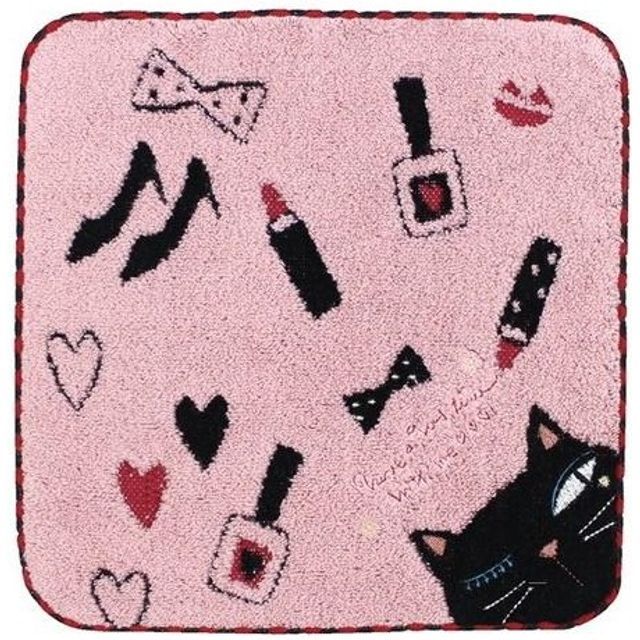 noafamily-Chic Cat Hand Towel Pink