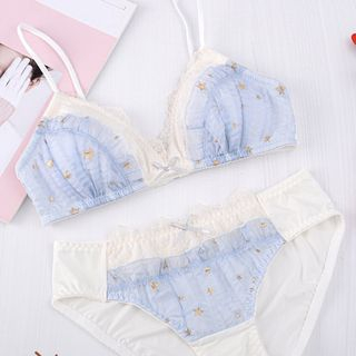 patterned bralette