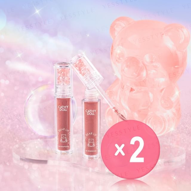 Cathy Doll-Moistful Bear Lip Glaze 2pcs Bundle Set
