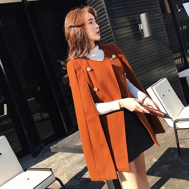 double breasted cape