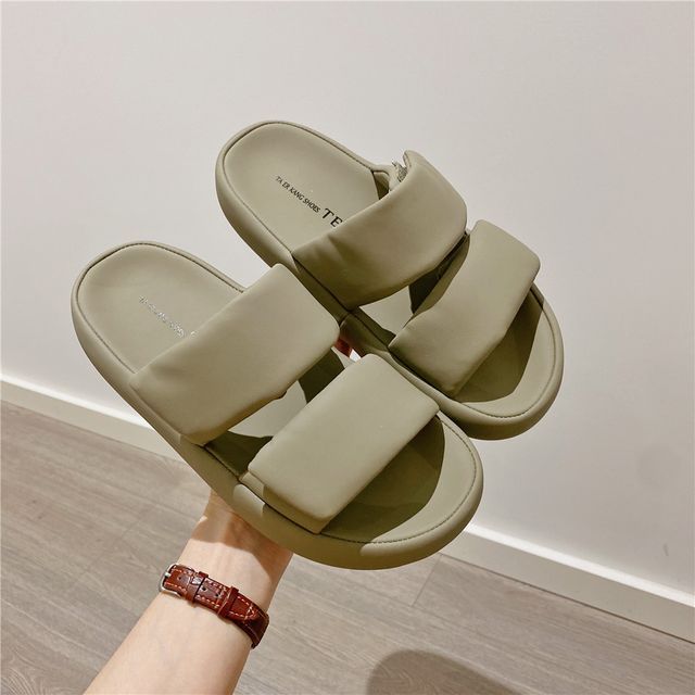 Plain slide sandals online wholesale