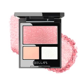 GELLA'S - Ethereal Shimmering Crystal Eyeshadow Palette - Y01#Pink Star In Dream