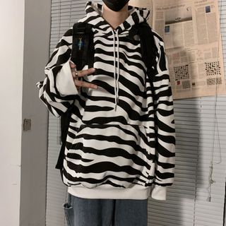 Zebra print hoodie Clearance