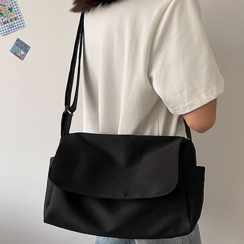 Plain messenger on sale bag