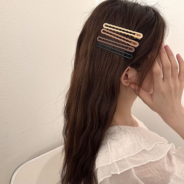 Kayochs-Plain Hair Clip Set