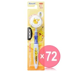 Ginza Stefany Tokyo - REACH Premium Kids Pokemon Toothbrush with Pikachu Holder (x72) (Bulk Box)