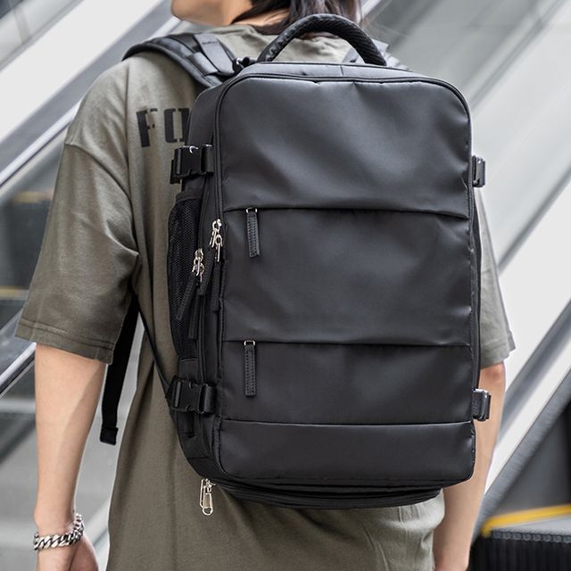 Moyyi Plain Backpack YesStyle