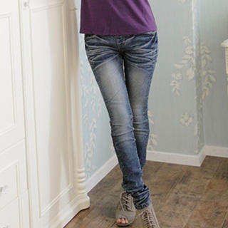 elastic waist skinny jeans