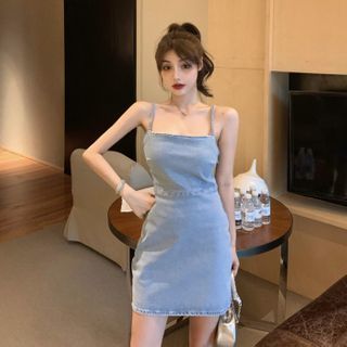 green emerald velvet dress Korean Fashion Open Shoulder Long Sleeve Side Slit Bodycon Dress (Blac   The Kawaii Factory