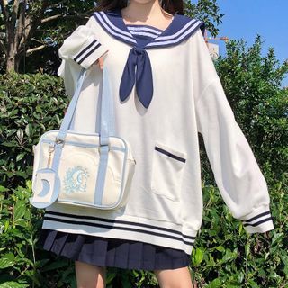 Sailor Collar Sweatshirt