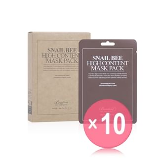 Benton - Snail Bee High Content Mask Pack Set (x10) (Bulk Box)