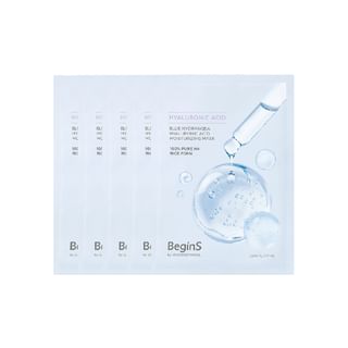JUNG SAEM MOOL - BeginS Blue Hydrangea Hyaluronic Acid Moisturizing Mask Set