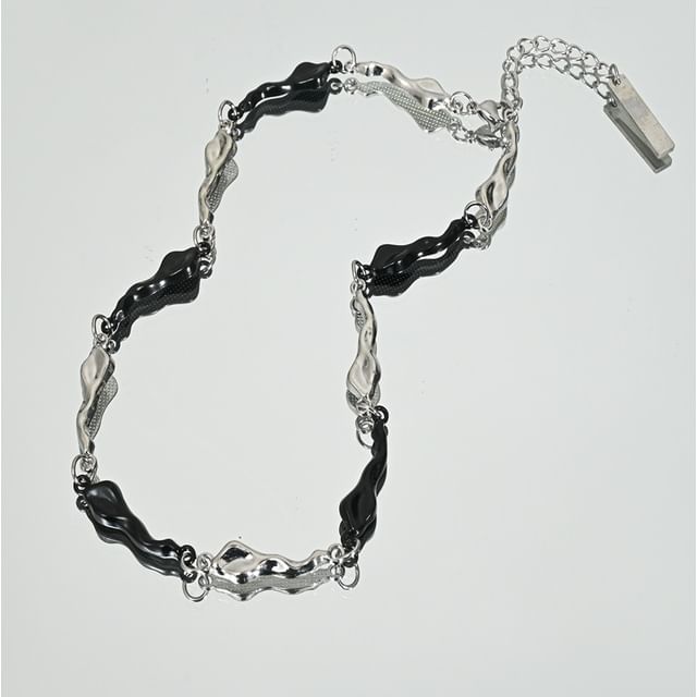 Lilafey-Two Tone Chain Necklace