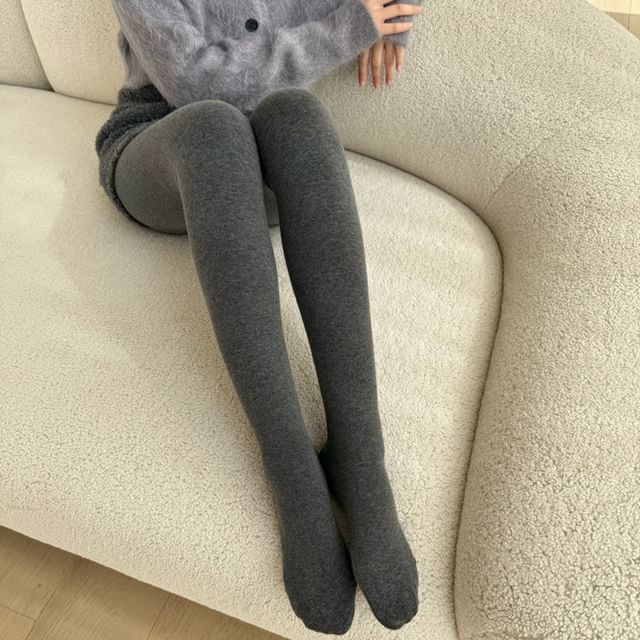 Gentiana-High Waist Fleece-Lined Tights