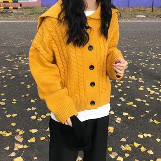 moon city cable knit cardigan