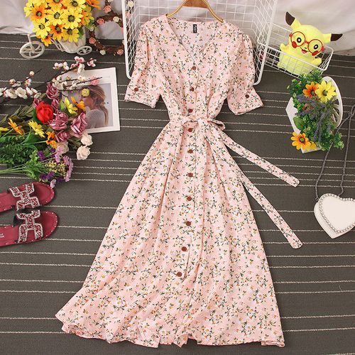 dress knee length party Cute Blue Homecoming Dress, Lovely Knee Length Party Dress