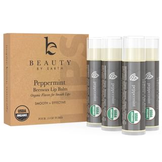 Beauty by Earth - Organic Lip Balm Peppermint Beeswax