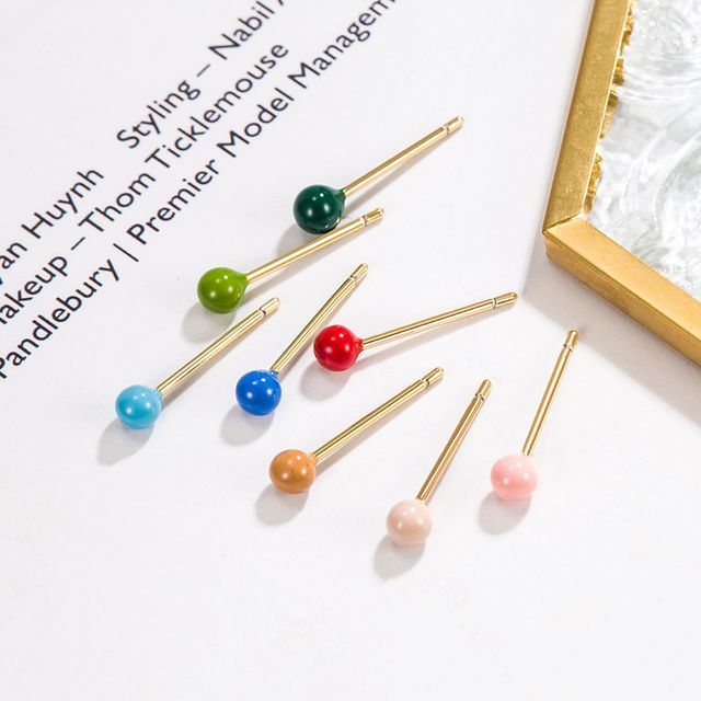 Forainer-Ball Stud Earring
